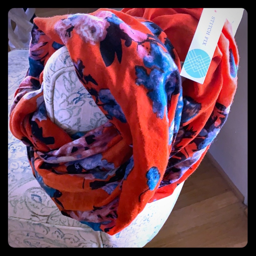 Floral Infinity scarf